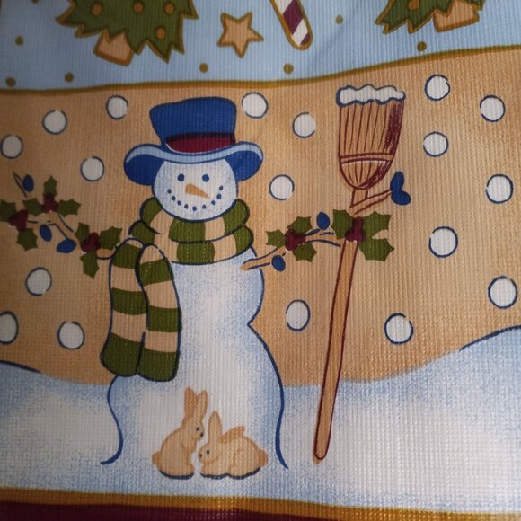 Sultans Linens 52" X 70" Tablecloth Christmas Holiday Vinyl Flannel Back NEW - Picture 7 of 7